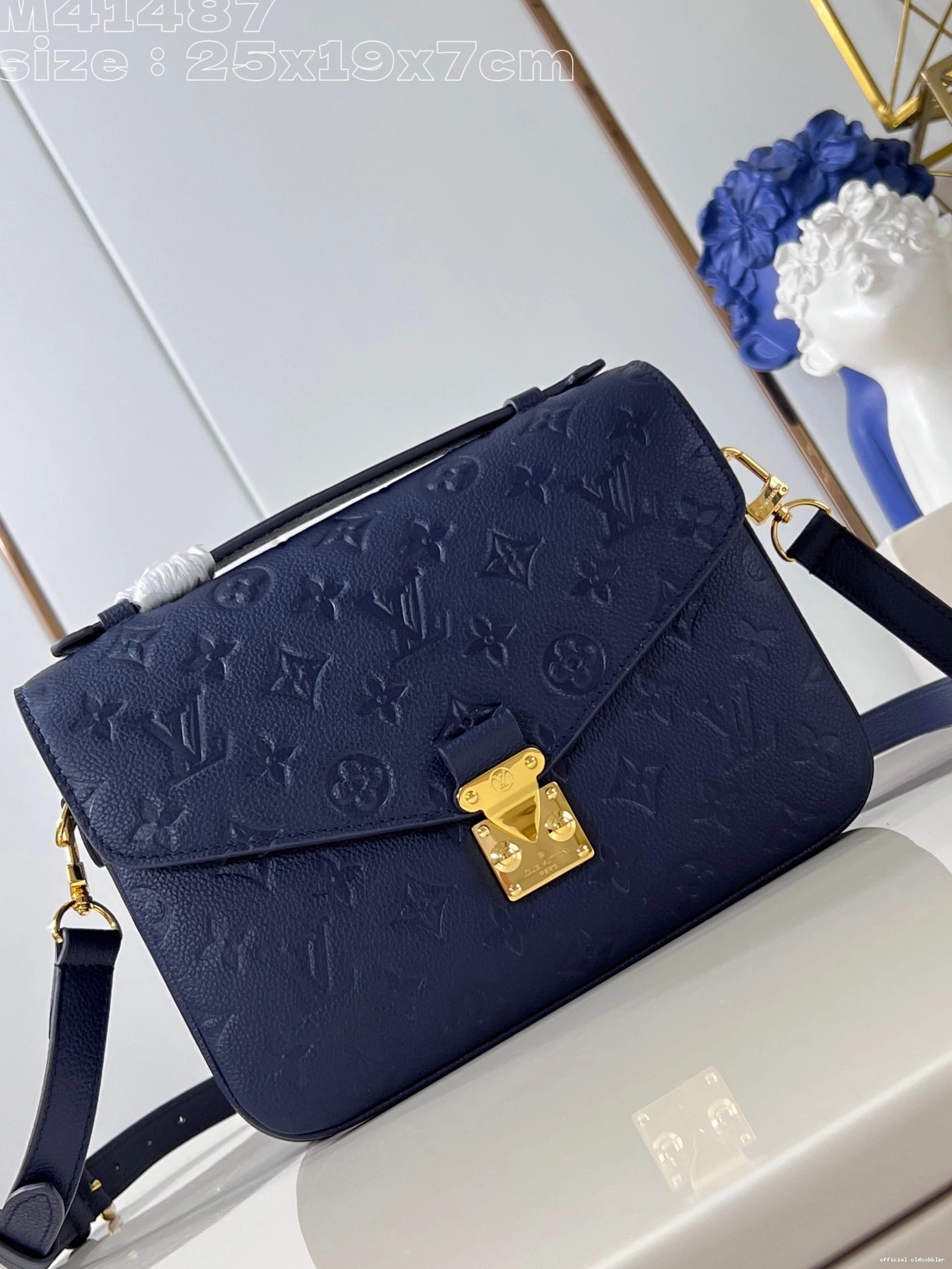 Official oldcobbler METIS-25*19*7cm VUITTON POCHETTE LOUIS 0725